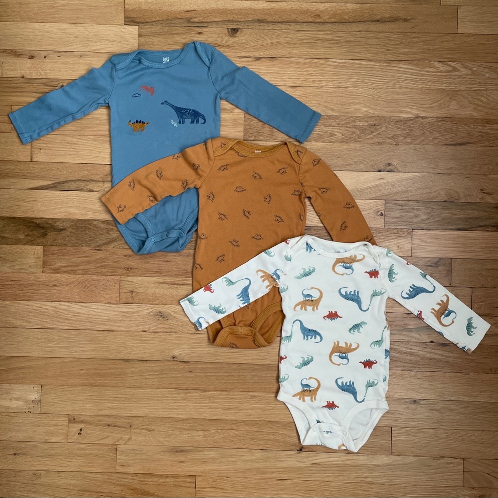 Carter's Just One You® Baby Boys' 3pk Multi
Dino Bodysuits - 12M
